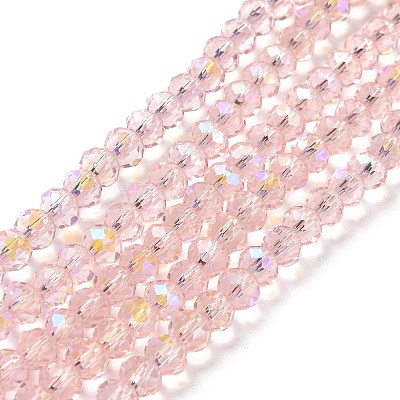 Electroplate Glass Beads Strands EGLA-A034-T3mm-L18-1