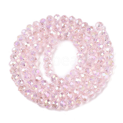 Electroplate Glass Beads Strands EGLA-A044-T4mm-B10-1