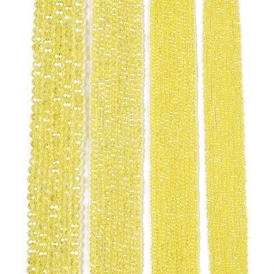 Electroplate Glass Beads Strands X-EGLA-A044-T8mm-B29-1