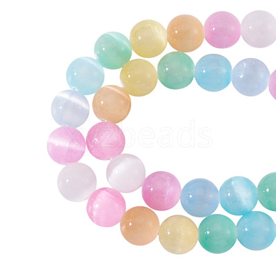 1 Strand Natural Selenite Beads Strands G-TA0002-88A-1