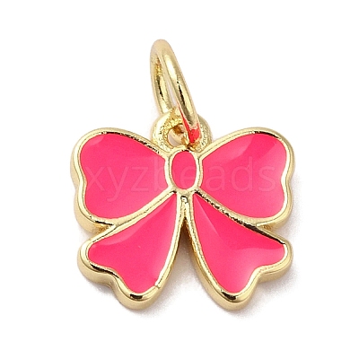Rack Plating Brass Enamel Charms KK-B092-13G-02-1