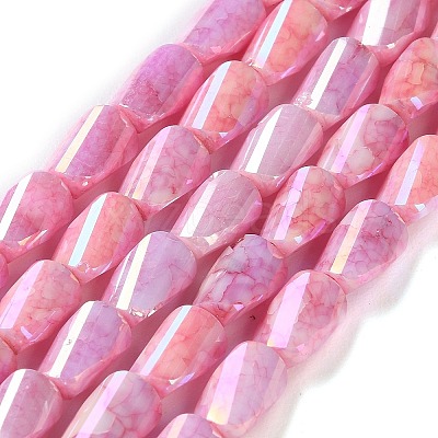 Ombre Effect Dyed Glass Beads Strands GLAA-I059-01E-1