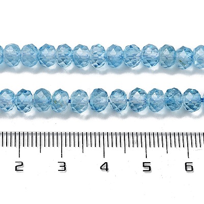 Natural Blue Topaz Beads Strands G-B088-D05-03-1