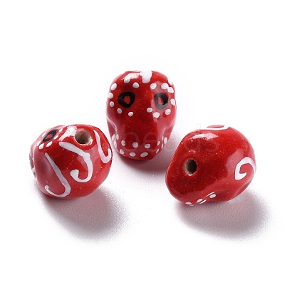 Handmade Porcelain Beads LAMP-F020-38E-1