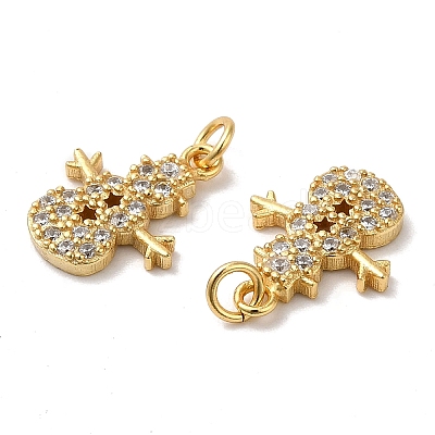 925 Sterling Silver Micro Pave Cubic Zirconia Charms STER-I010-40G-1