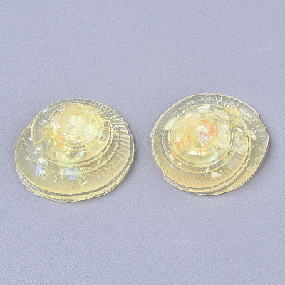Transparent Epoxy Resin Cabochons CRES-T020-09D-1