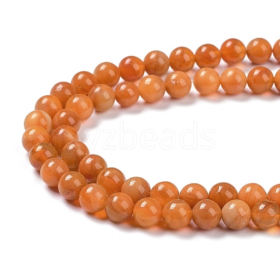 Glass Round Beads Strands X-GLAA-M044-01E-1