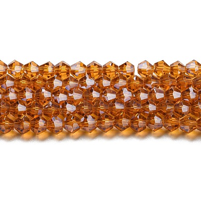 Transparent Electroplate Glass Beads Strands LS-EGLA-A039-T2mm-A28-1