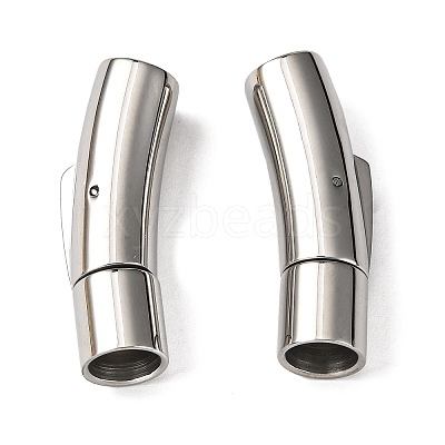 Tarnish Resistant 304 Stainless Steel Bayonet Clasps X-STAS-I013-6mm-1
