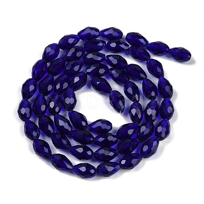 Transparent Glass Beads Strands EGLA-N013-T8mm-D07-1