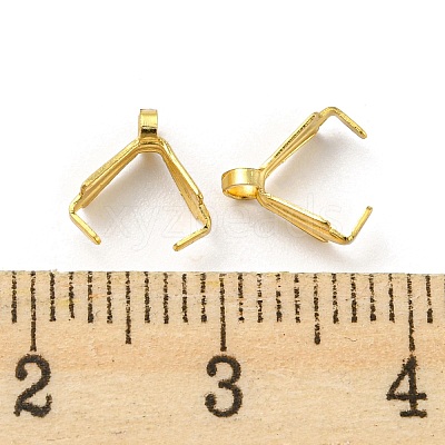 316 Surgical Stainless Steel Pendant Pinch Bails STAS-Q310-04G-1
