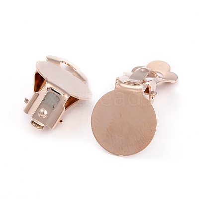 304 Stainless Steel Clip-on Earring Setting STAS-L244-49RG-1