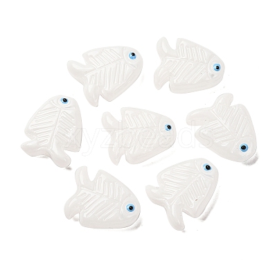 Transparent Glass Enamel Beads LAMP-U004-06-08-1