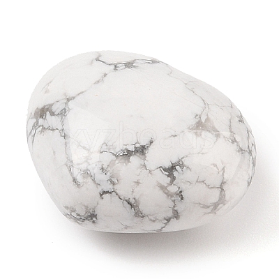 Natural Howlite Love Heart Stone G-I367-03J-1