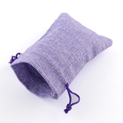 Burlap Packing Pouches Drawstring Bags ABAG-Q050-7x9-03-1