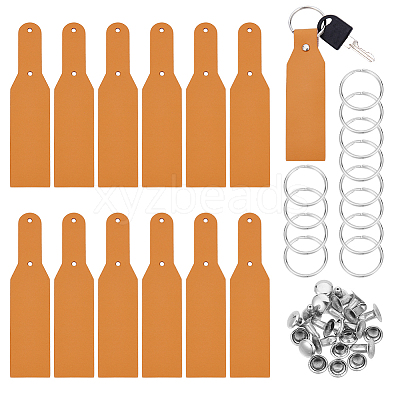 DIY Leather Keychain Making Kits DIY-OC0013-48-1