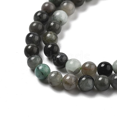 Synthetic Emerald Beads Strands G-A262-A03-4mm-1-1