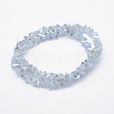 Electroplate Glass Beads Strands EGLA-J143-A-PL01-1