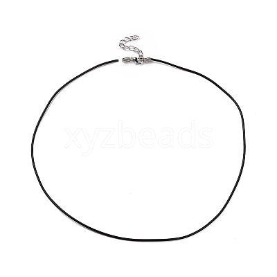 Black Rubber Necklace Cord Making RCOR-D002-C-1