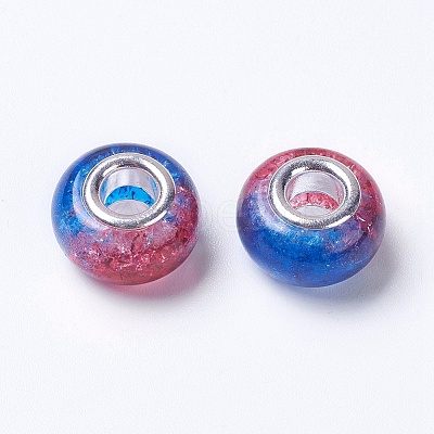 Two Tone Resin European Beads RPDL-K002-C04-1