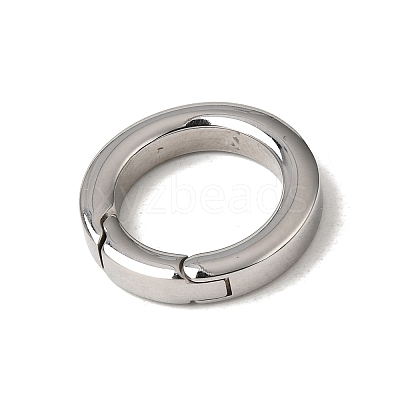 Tarnish Resistant 304 Stainless Steel Spring Gate Rings STAS-D070-01P-2-1