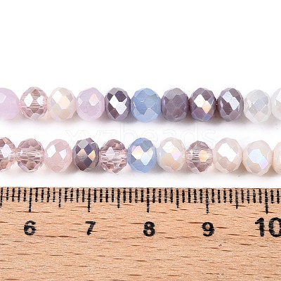 Electroplate Glass Beads Strands GLAA-T023-D16-03-1