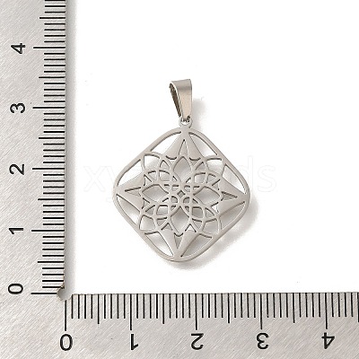 304 Stainless Steel Pendants STAS-S144-05P-B-1
