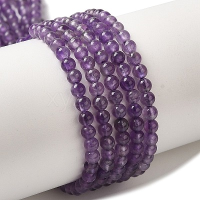Natural Amethyst Beads Strands G-B090-A22-03-1