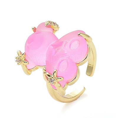Resin Rings RJEW-E077-08G-1
