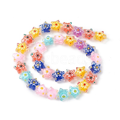 Transparent Glass Beads Strands LAMP-F029-03F-1