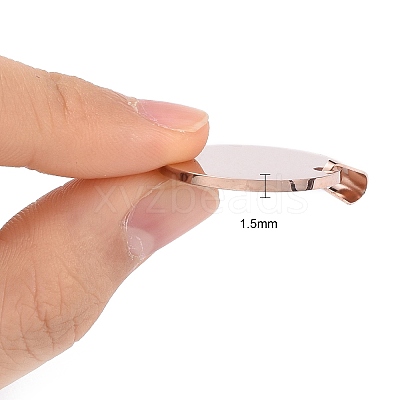 Ion Plating(IP) 304 Stainless Steel Pendants STAS-I311-05A-RG-1