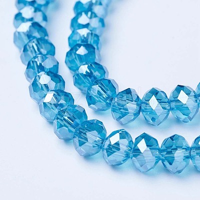 Electroplate Glass Beads Strands EGLA-A034-T3mm-A13-1