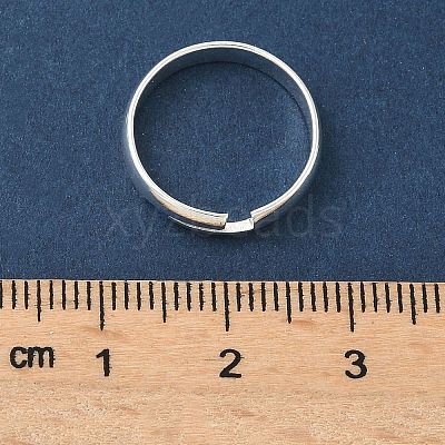 Adjustable Brass Finger Rings Components KK-K414-09S-1