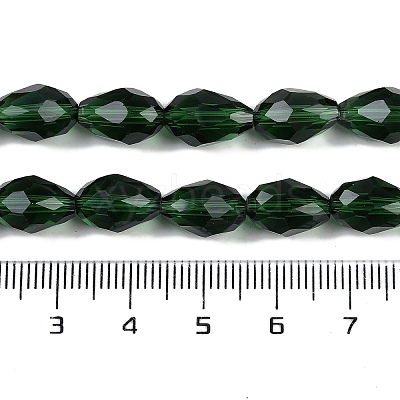 Transparent Glass Beads Strands X-EGLA-N013-T10mm-D15-1