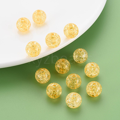 Transparent Crackle Acrylic Beads MACR-S373-66A-N13-1