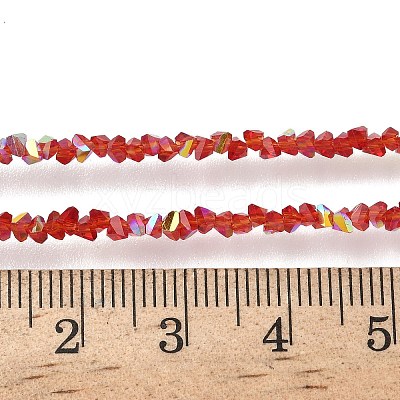 Electroplate Transparent Glass Beads Strands EGLA-P061-04C-AB04-1