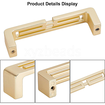 Zinc Alloy Bar Cabinet Door Knobs FIND-WH0097-17G-1