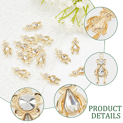 20Pcs Rack Plating Alloy Pendants FIND-CA0004-41-1