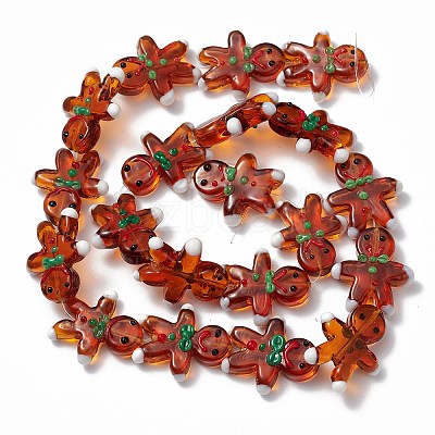 Handmade Lampwork Beads Strands LAMP-N021-025-1