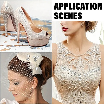 90Pcs 10 Styles Sew on Rhinestone RGLA-YW0002-10-1