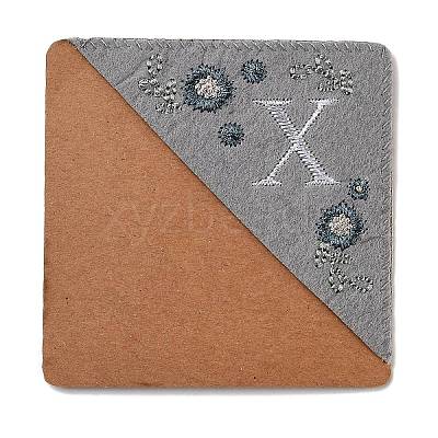 4Pcs Letter Personalized Hand Embroidered Corner Bookmarks JX587X-1
