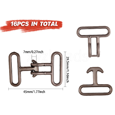 Alloy Snap Lock Clasps FIND-CA0008-42A-B-1