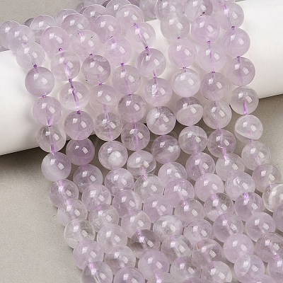 Natural Lavender Amethyst Beads Strands G-Z136-A01-10mm-1