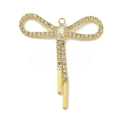 Brass Rhinestone Pendants KK-I715-14G-01-1