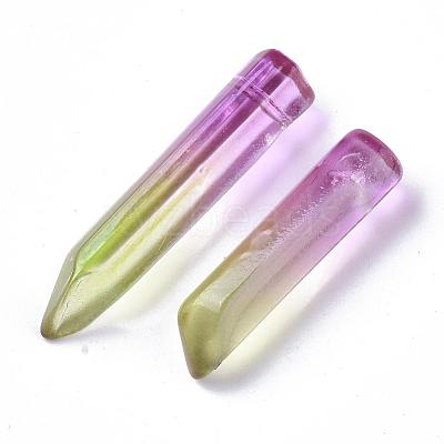 Two Tone Glass Beads GLAA-S167-13G-1