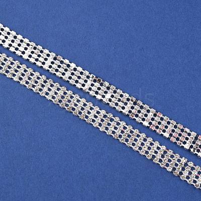 Brass Rhinestone Strass Chains CHC-WH0013-02S-1