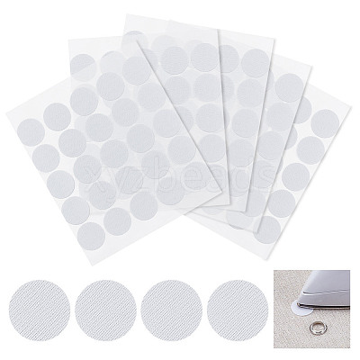 200Pcs Polyester Hot Melt Adhsive Screw Holes Cover Caps Stickers FIND-WH0609-76-1