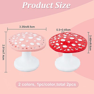 2Pcs 2 Colors Resin Earring Display Stands EDIS-CP0001-01-1