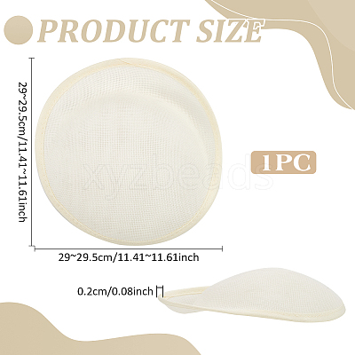 Linen Cloth Mini Hat Fascinator Base AJEW-WH0472-53C-1