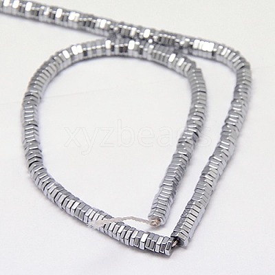 Electroplate Non-magnetic Synthetic Hematite Beads Strands G-J165-2mm-08-1